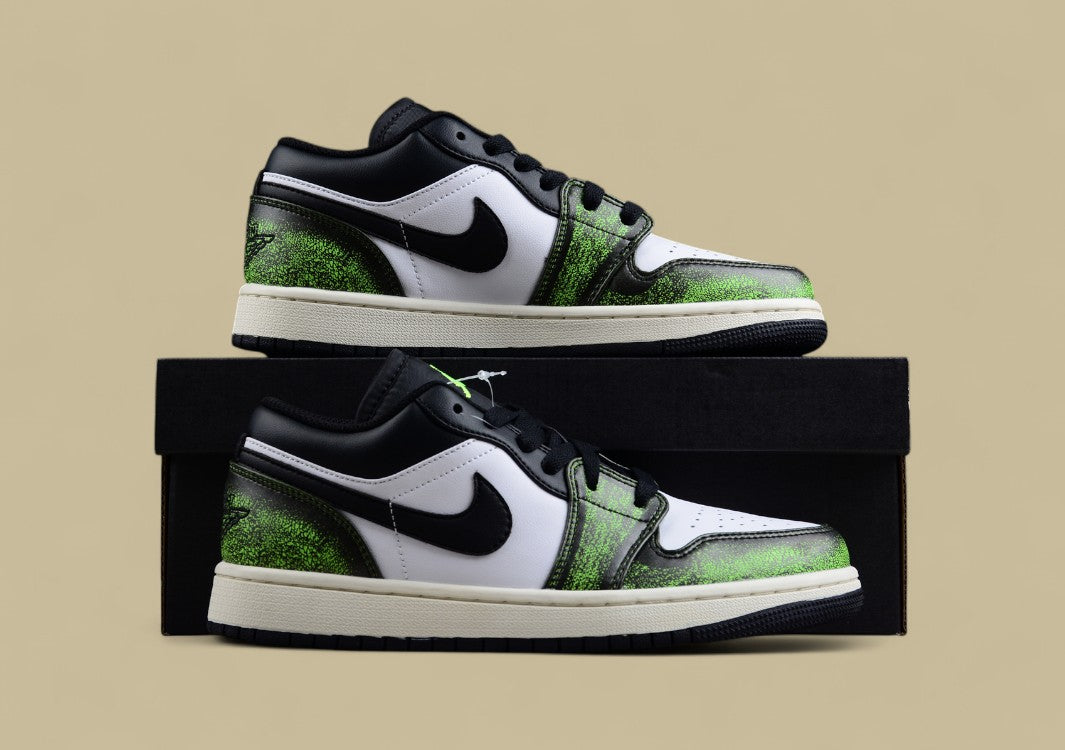 Air Jordan 1 Low X White and Green