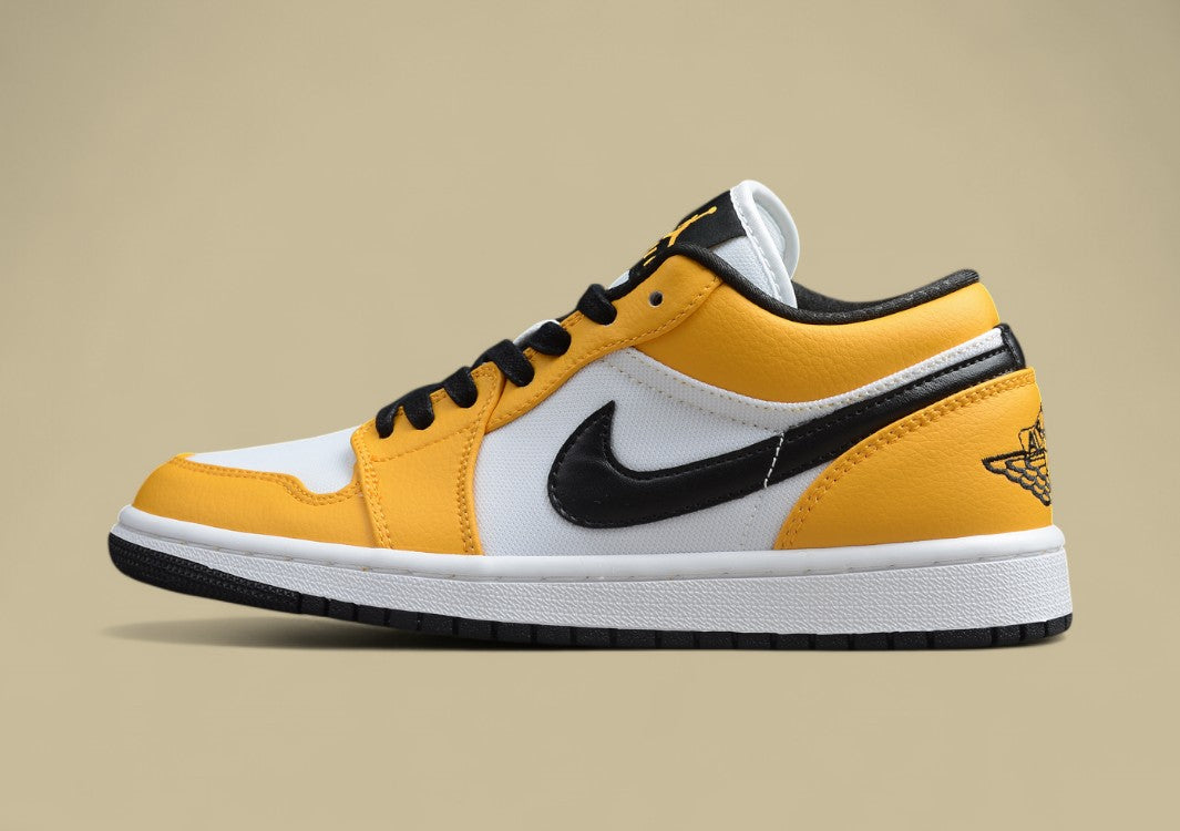 Air Jordan 1 Low Yellow, White and Black