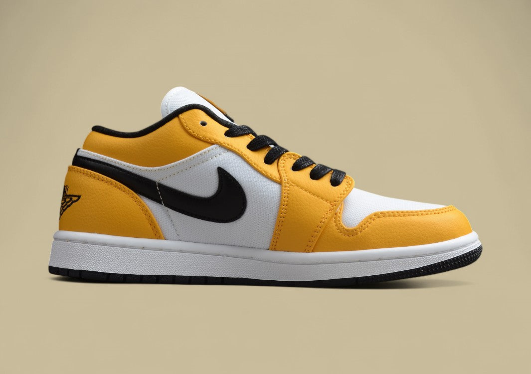 Air Jordan 1 Low Yellow, White and Black