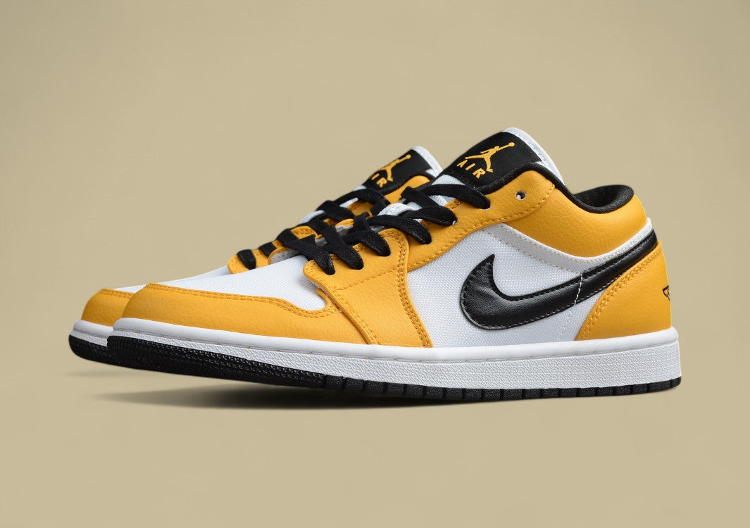 Air Jordan 1 Low Yellow, White and Black