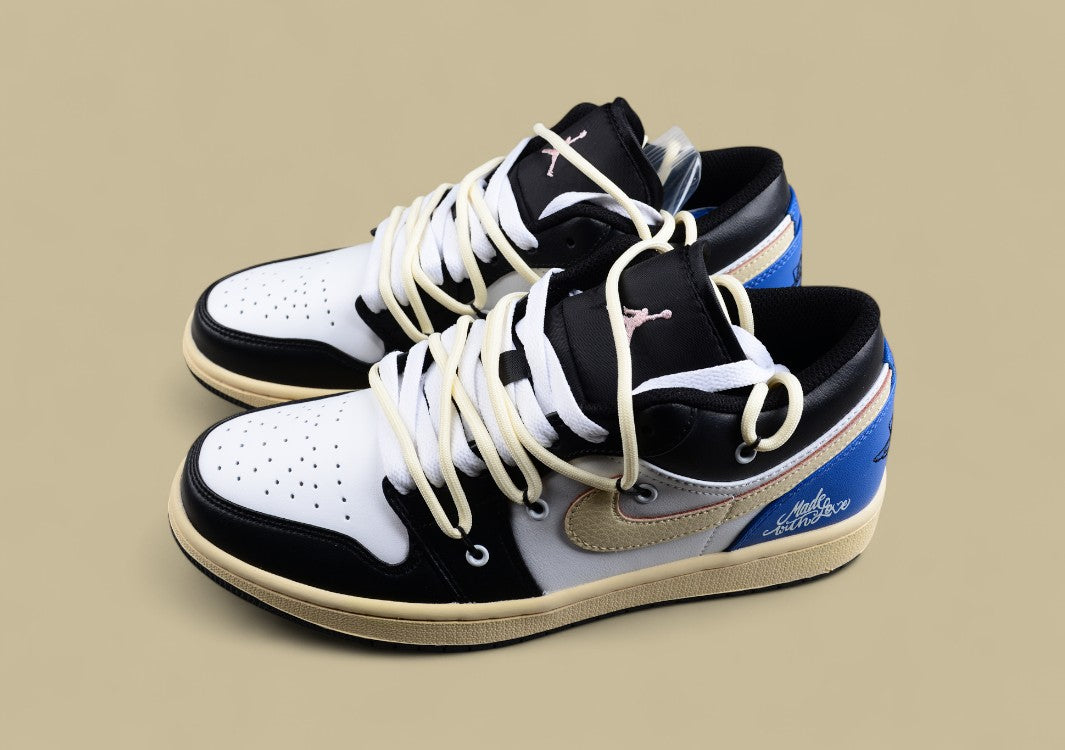 Air Jordan 1 Low  – Black/White/Blue