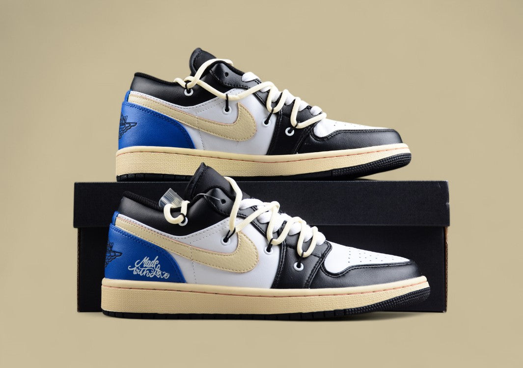 Air Jordan 1 Low  – Black/White/Blue