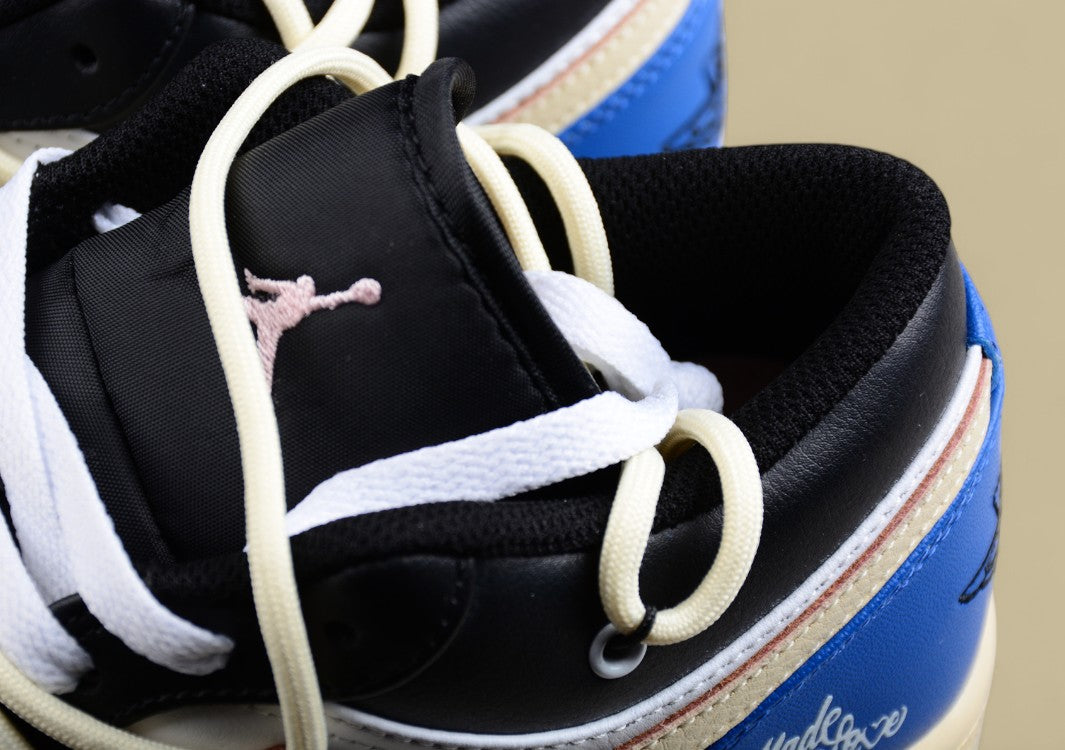 Air Jordan 1 Low  – Black/White/Blue