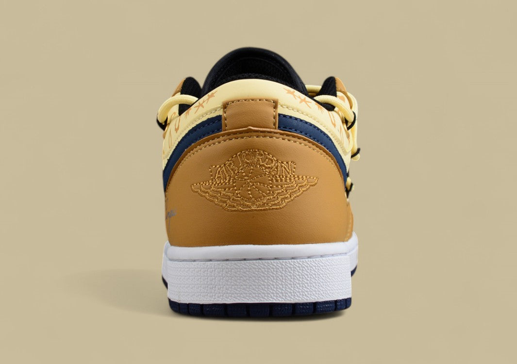 Air Jordan 1 Low “Campus” – Wheat/Yellow/Navy Blue
