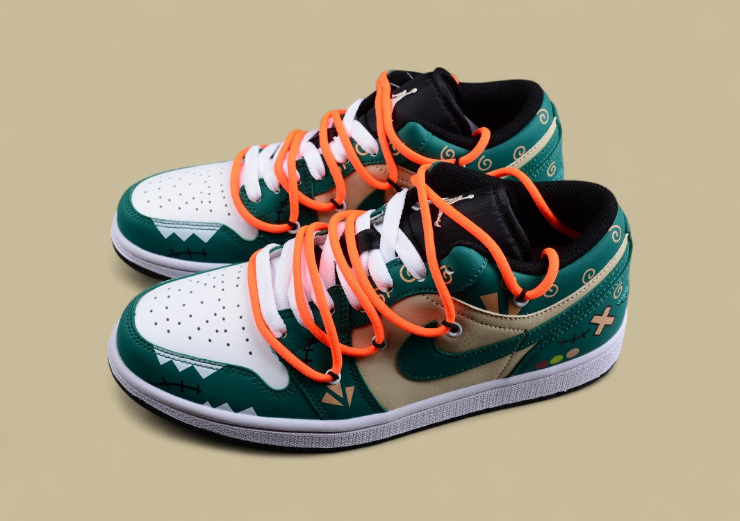 Air Jordan 1 Low “Frankenstein” – Green/Beige