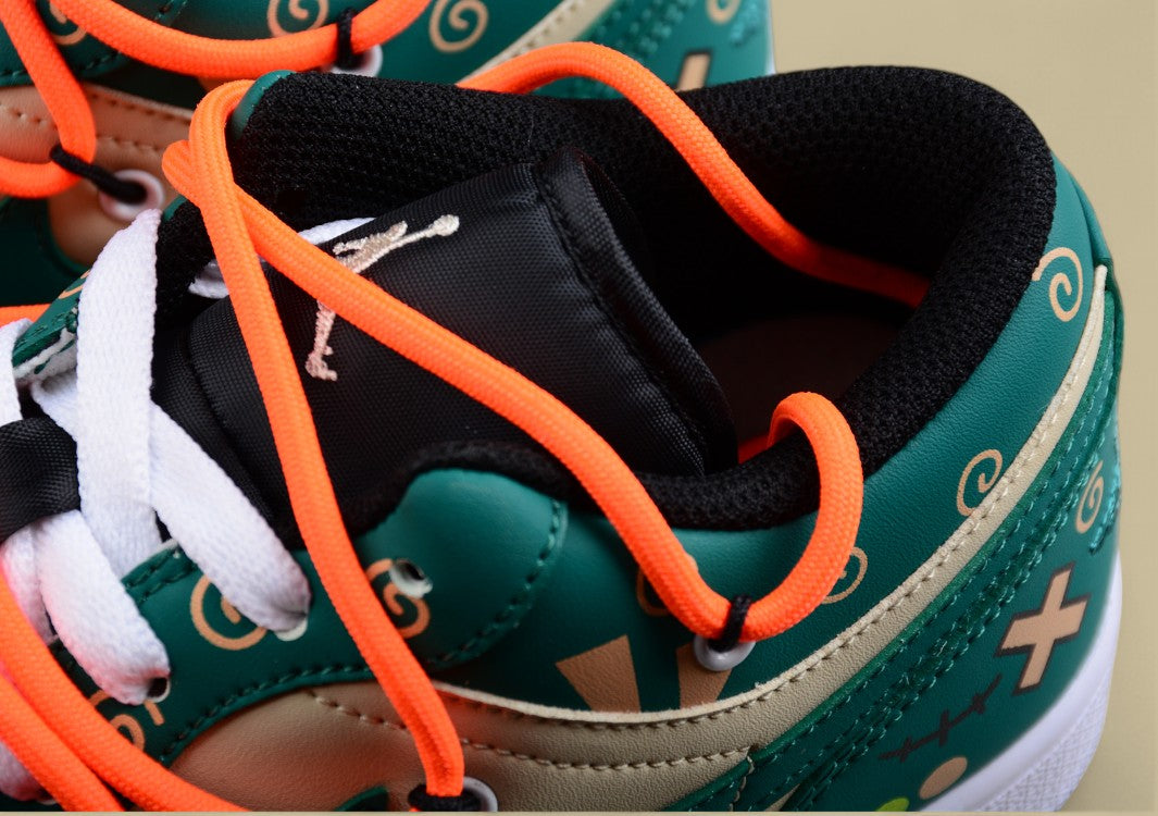 Air Jordan 1 Low “Frankenstein” – Green/Beige