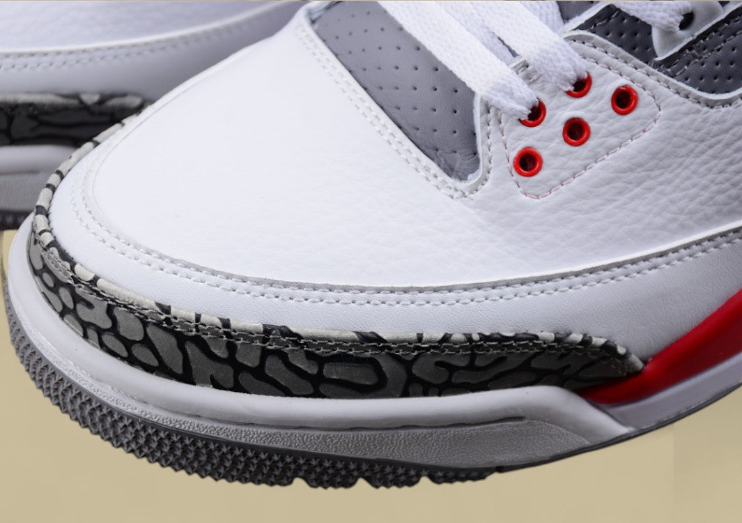 Air Jordan 3 Retro "Fire Red" – Legendäres Design mit explosivem Farbakzent