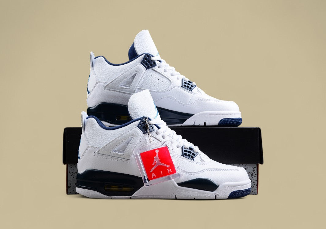 Air Jordan 4 Columbia White And Blue
