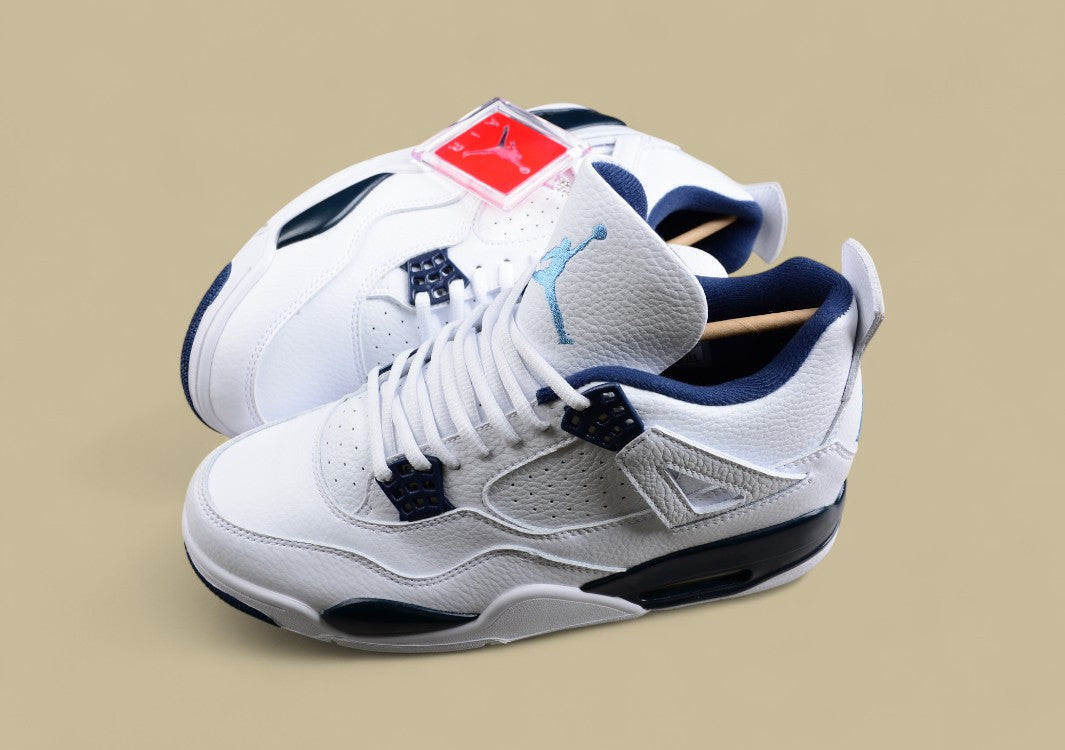 Air Jordan 4 Columbia White And Blue