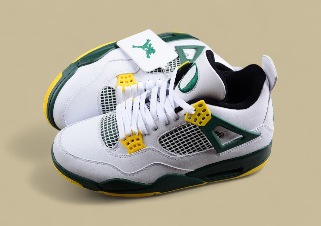 Air Jordan 4 PE Oregon White Green