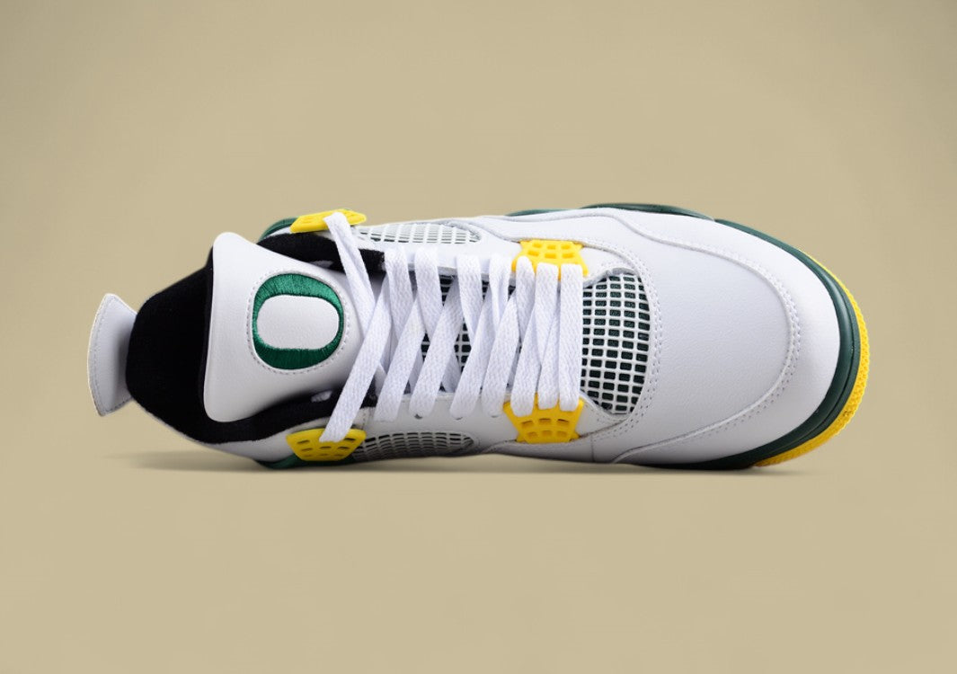 Air Jordan 4 PE Oregon White Green