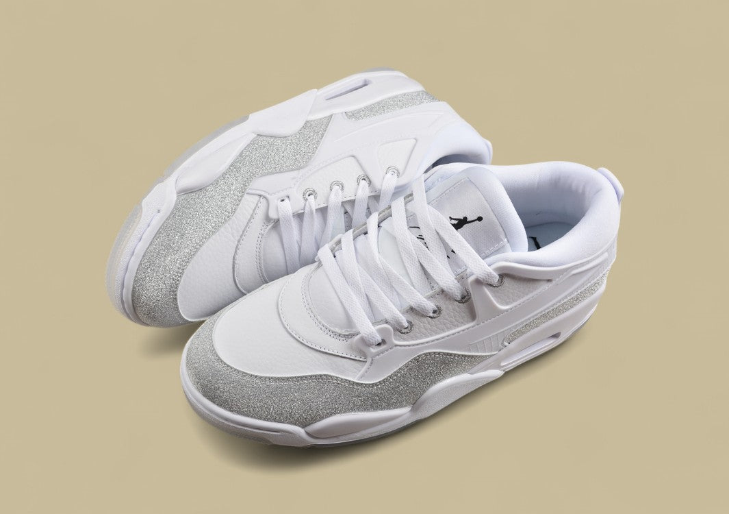 Air Jordan 4 "Remastered" White And Chrome