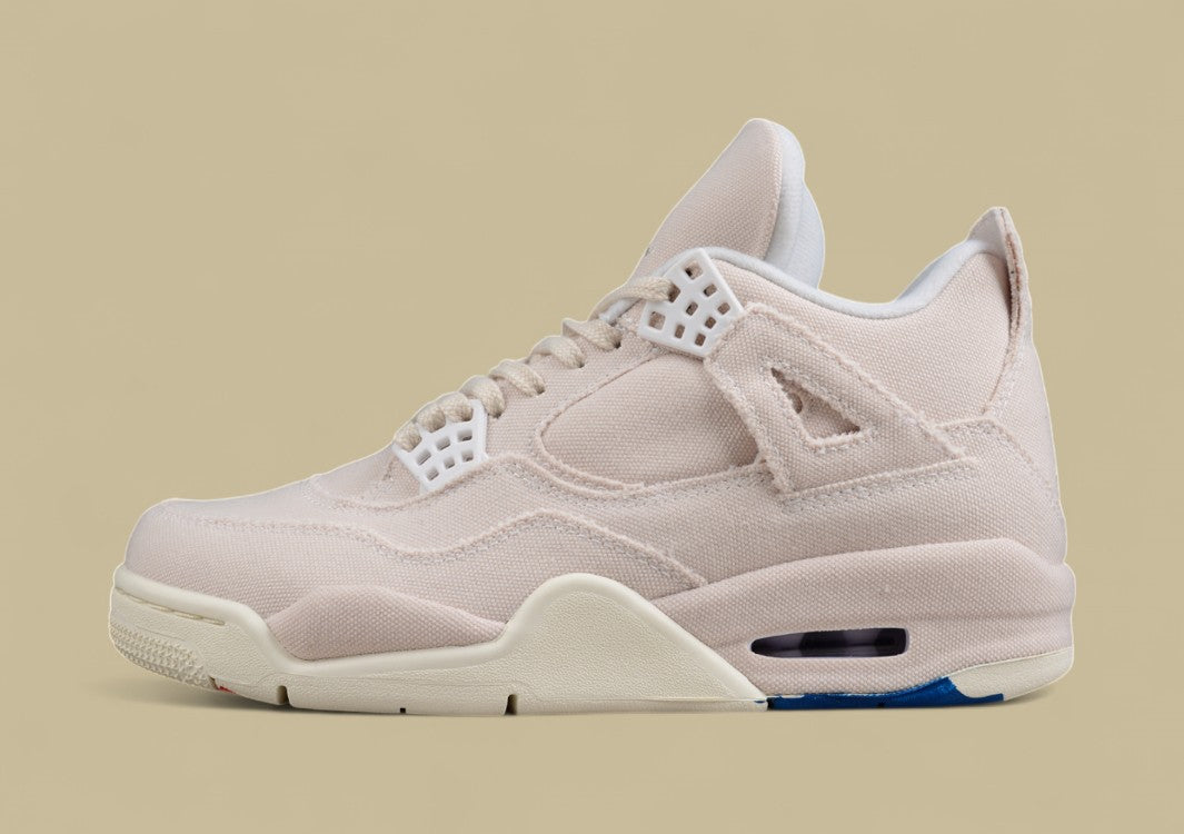 Air Jordan 4 Retro "Canvas" White Canvas