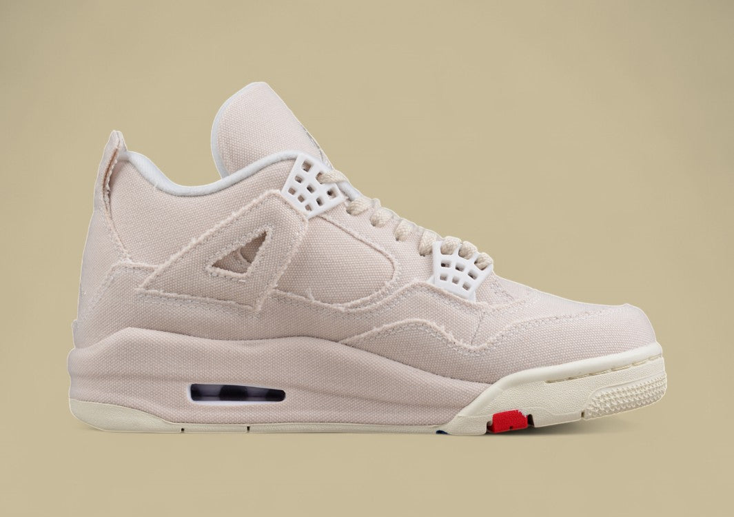 Air Jordan 4 Retro "Canvas" White Canvas