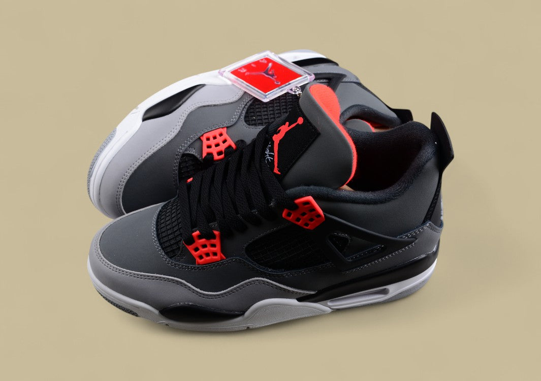 Air Jordan 4 Retro "Infrared" Joe 4 Black and Gray
