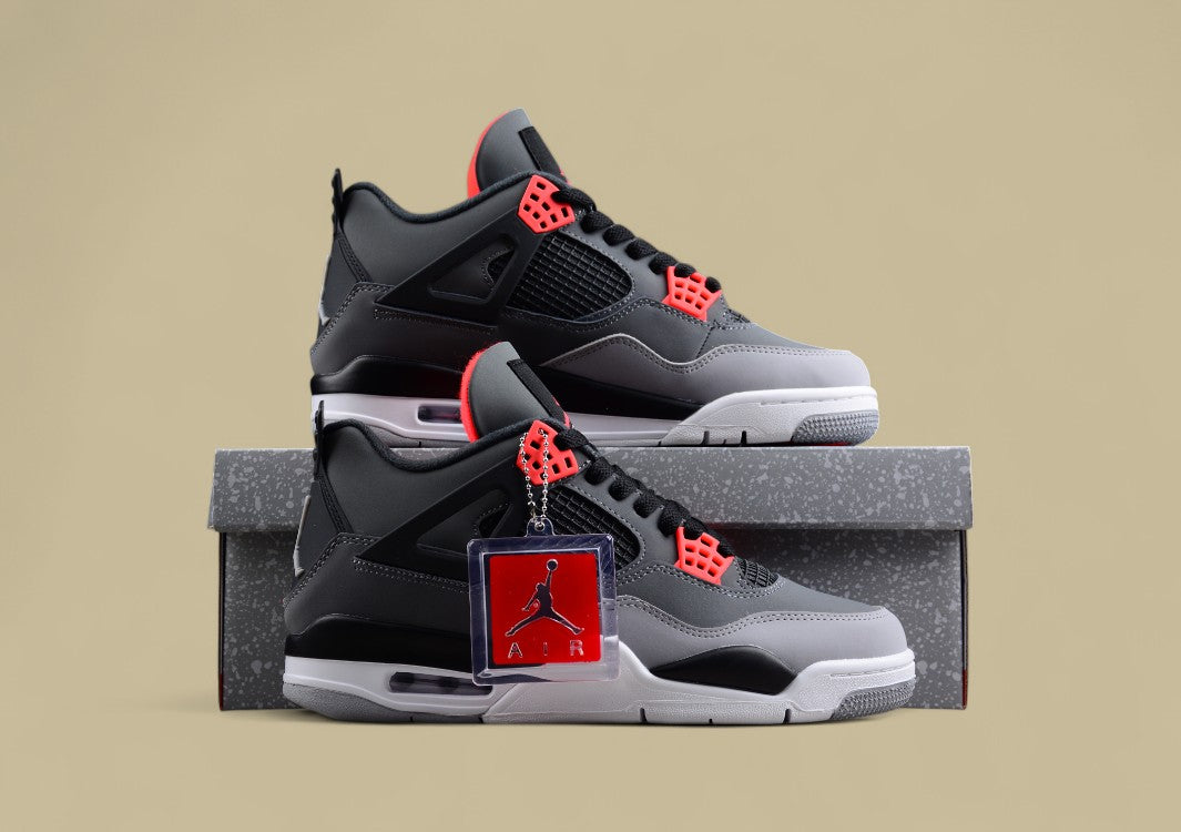 Air Jordan 4 Retro "Infrared" Joe 4 Black and Gray