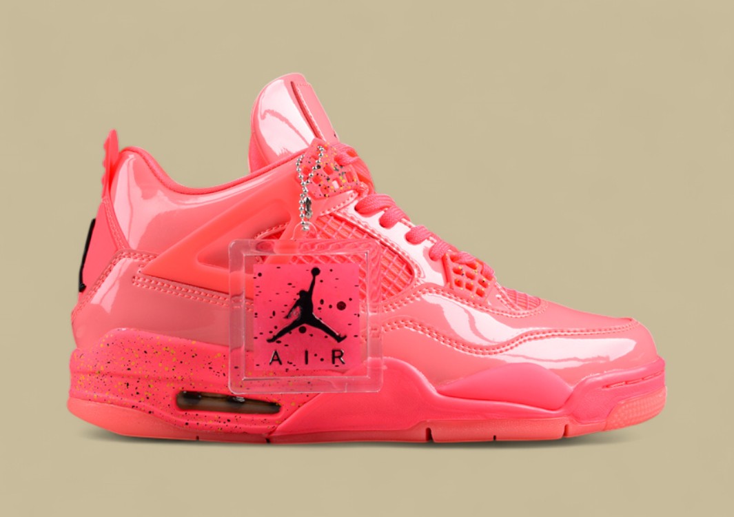 Air Jordan 4 Retro NRG AJ4 Joe 4 Pink Candy Patent Leather Mirror