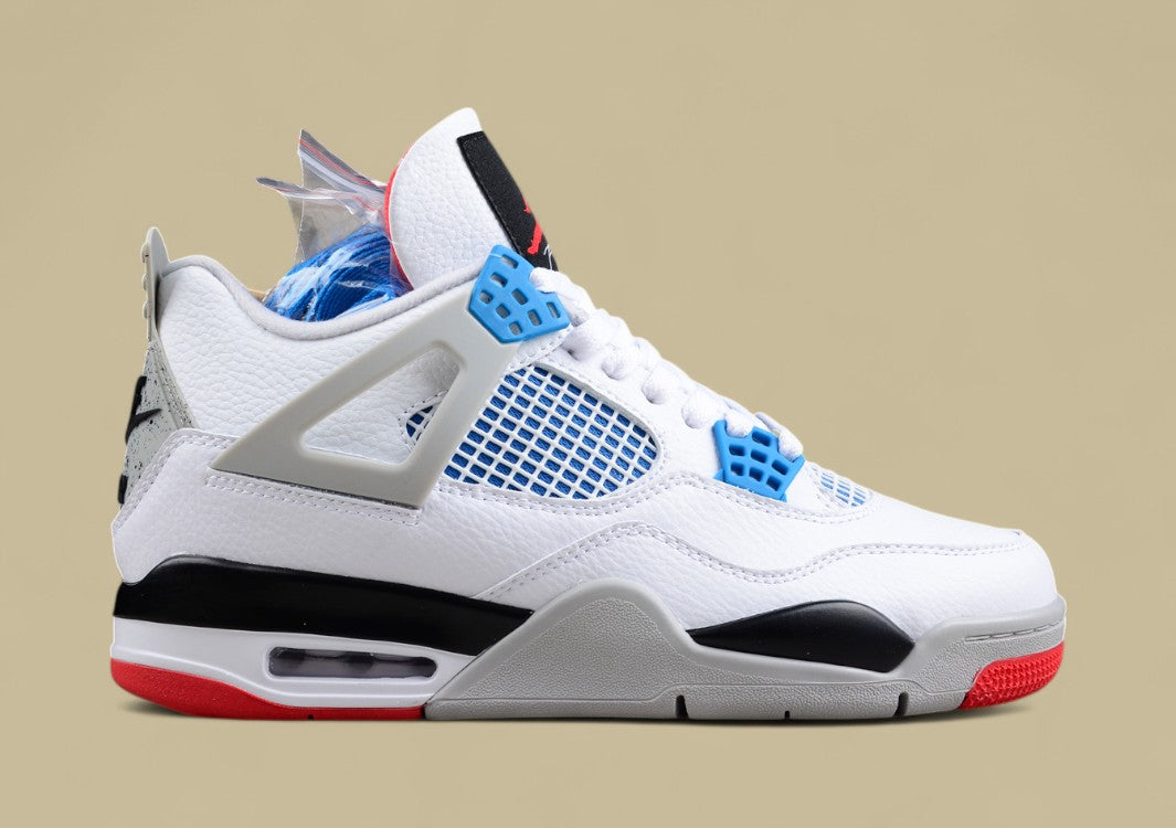 Air Jordan 4 Retro "What The" Mandarin Duck / White Cement