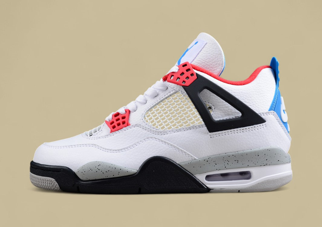 Air Jordan 4 Retro "What The" Mandarin Duck / White Cement