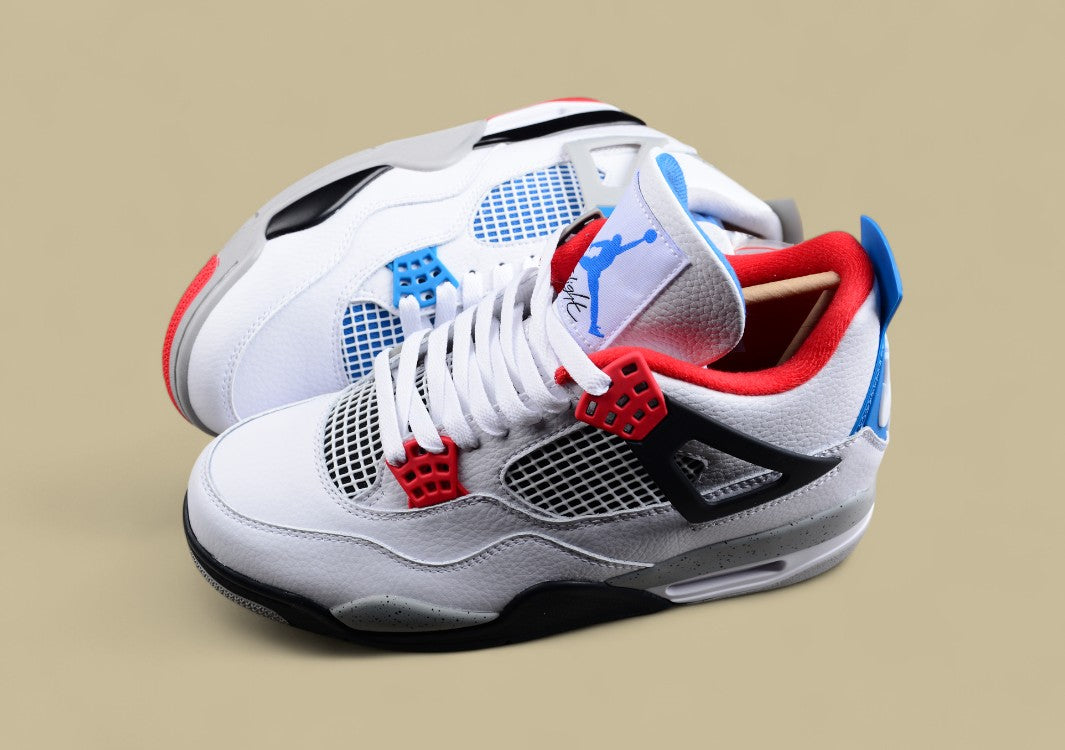 Air Jordan 4 Retro "What The" Mandarin Duck / White Cement