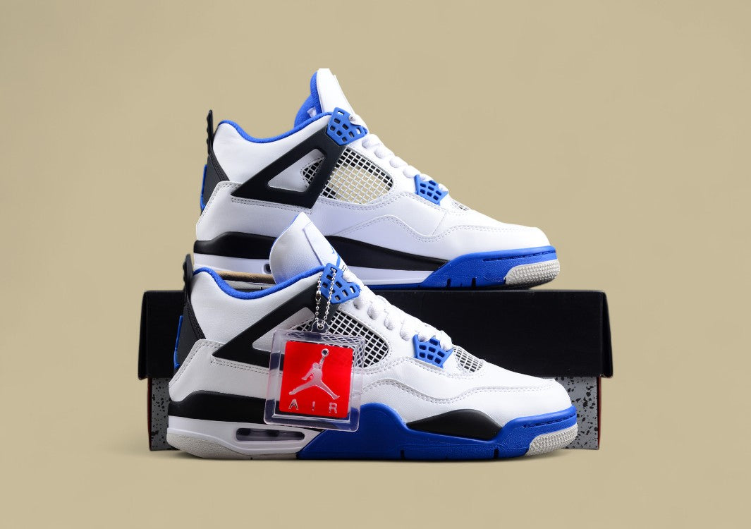 Air Jordan 4 Retro White and Blue
