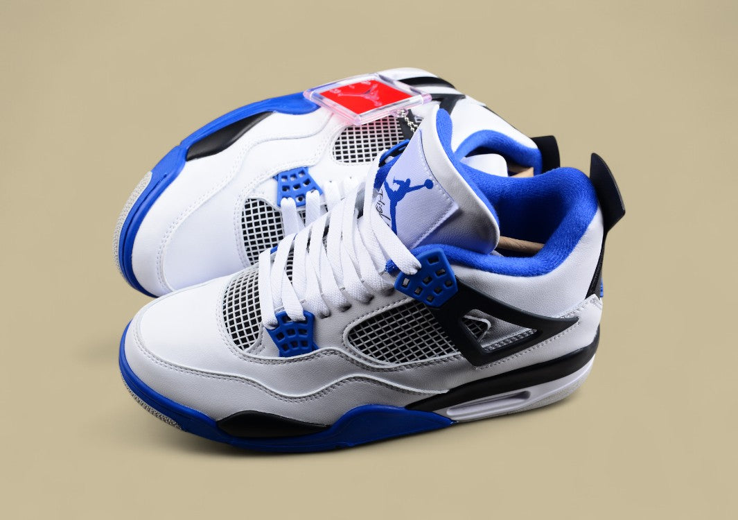 Air Jordan 4 Retro White and Blue