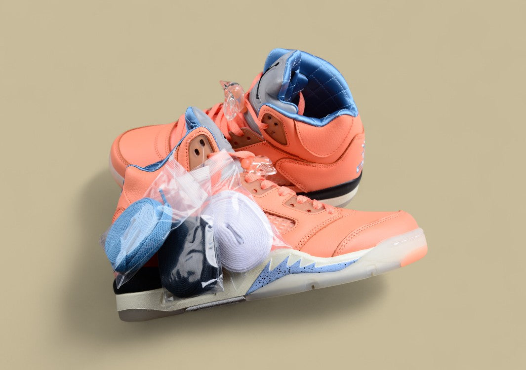 Air Jordan 5 Crimson Bliss With Light Blue