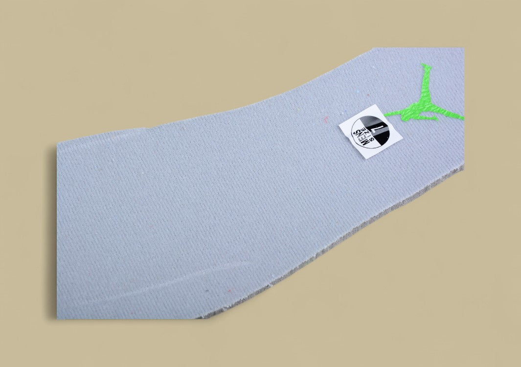 Air Jordan 5 Dark Gray With Neon Green Flame Accents