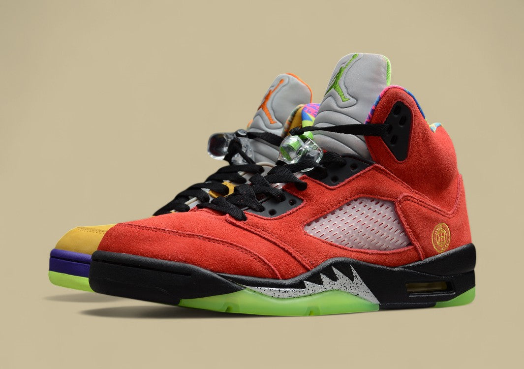 Air Jordan 5 Duck Red and Mandarin Yellow