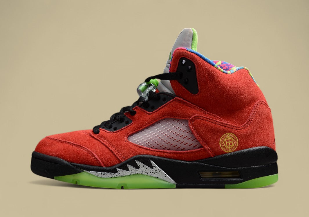 Air Jordan 5 Duck Red and Mandarin Yellow