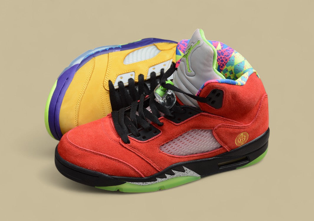 Air Jordan 5 Duck Red and Mandarin Yellow
