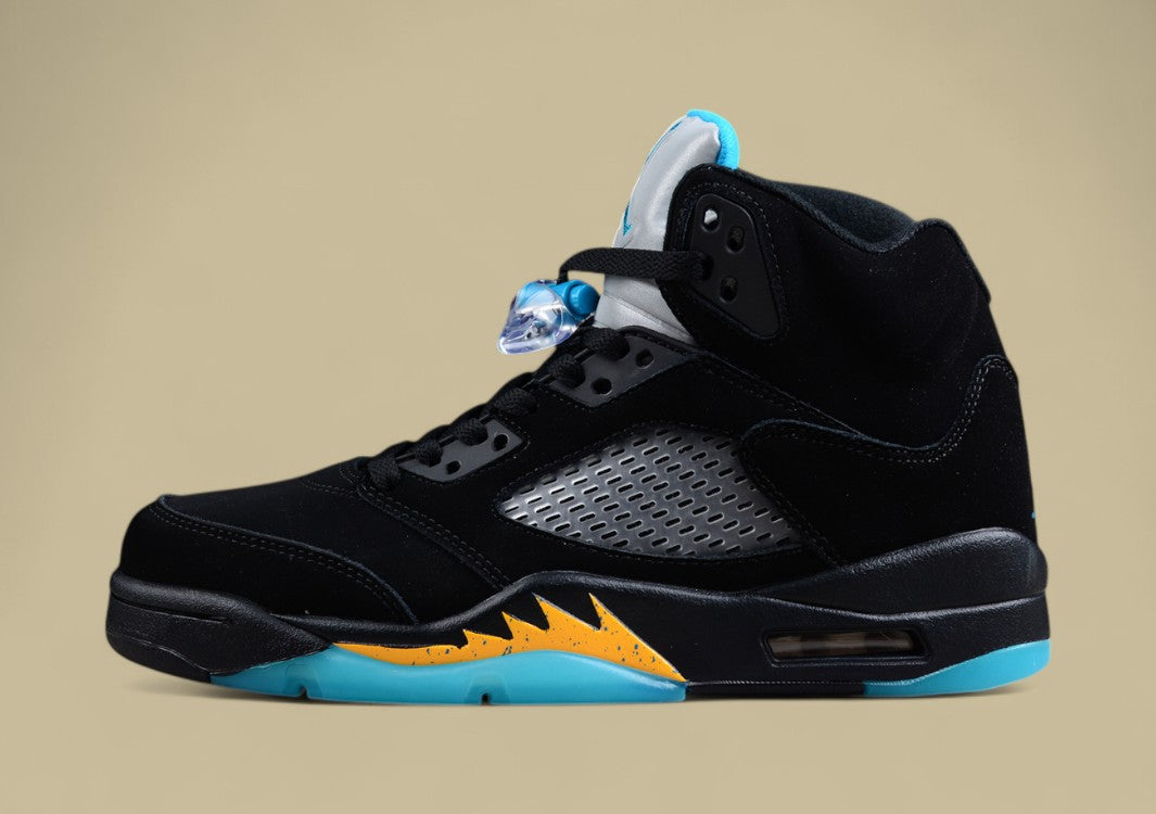 Air Jordan 5 Hornets Green Water Black Suede