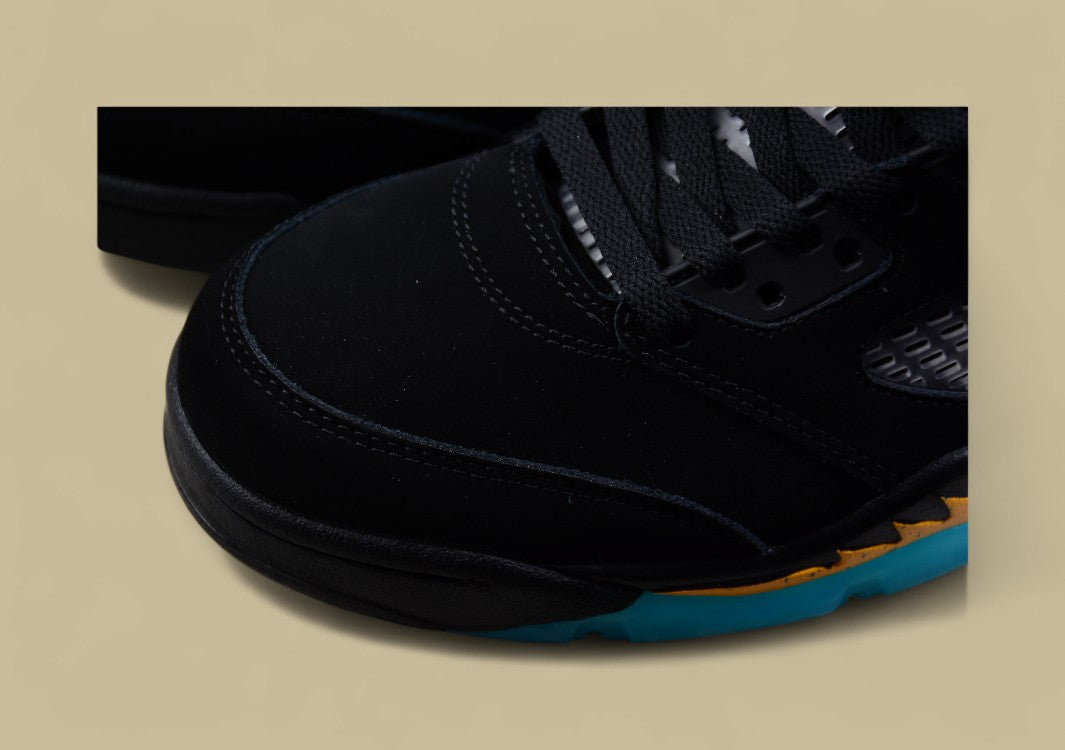 Air Jordan 5 Hornets Green Water Black Suede