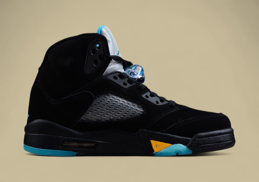 Air Jordan 5 Hornets Green Water Black Suede