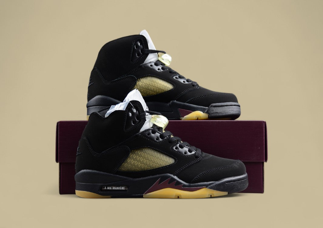 Air Jordan 5 Low "5 Joint Suede Black"