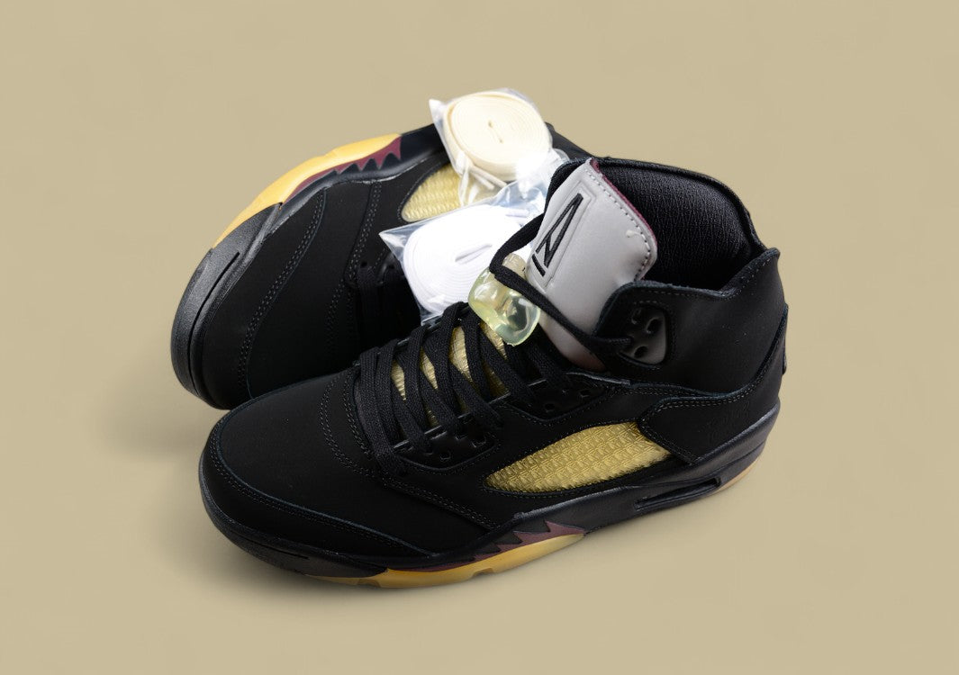 Air Jordan 5 Low "5 Joint Suede Black"