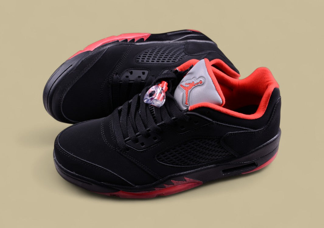 Air Jordan 5 Low Black & Red