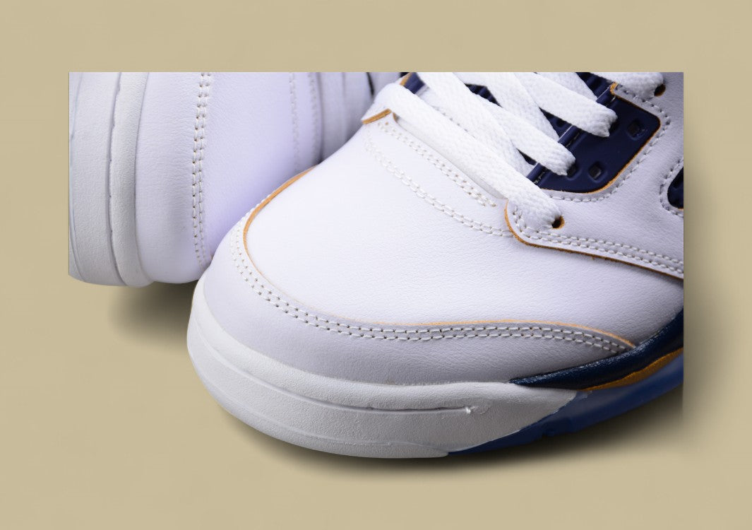 Air Jordan 5 Low Dunk From Above White Blue