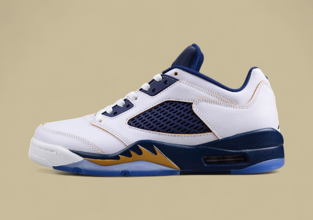 Air Jordan 5 Low Dunk From Above White Blue