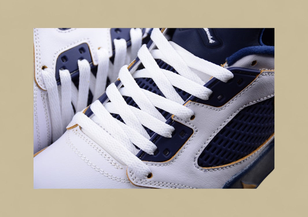 Air Jordan 5 Low Dunk From Above White Blue