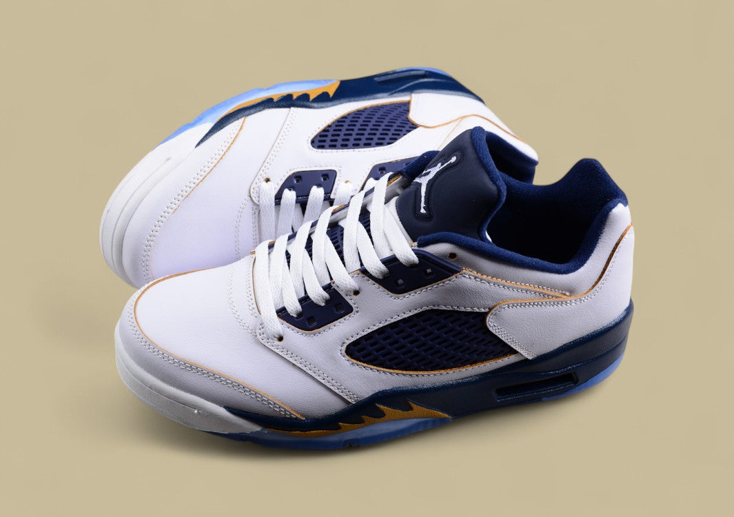 Air Jordan 5 Low Dunk From Above White Blue