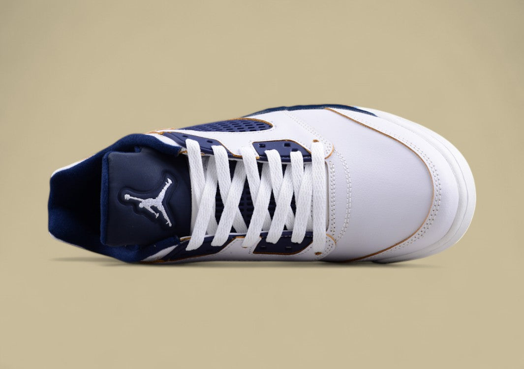 Air Jordan 5 Low Dunk From Above White Blue