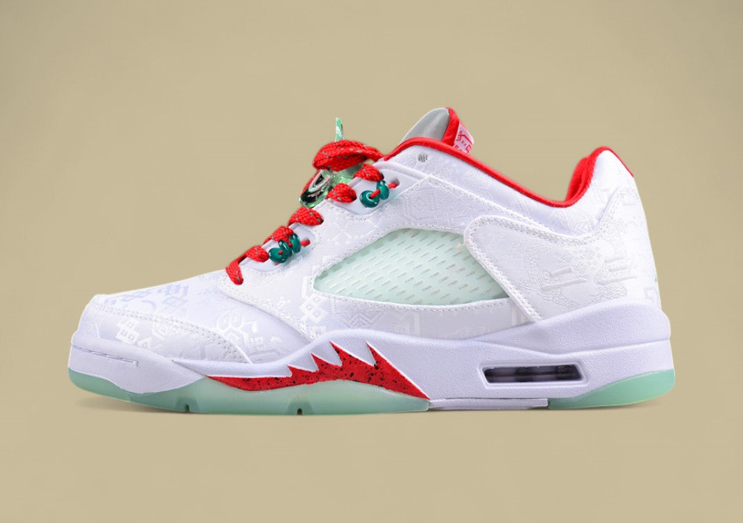 Air Jordan 5 Low White Jade Silk