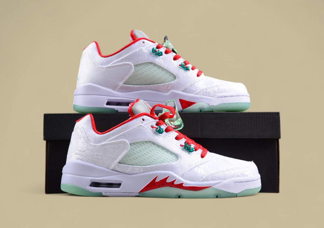 Air Jordan 5 Low White Jade Silk