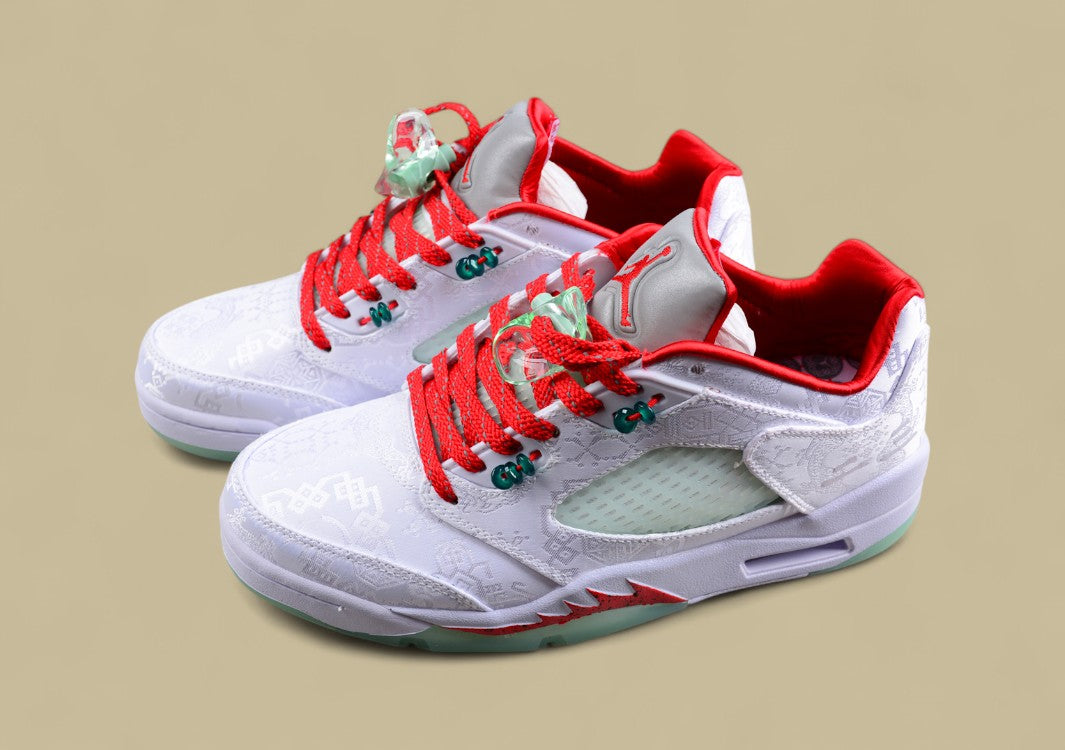 Air Jordan 5 Low White Jade Silk