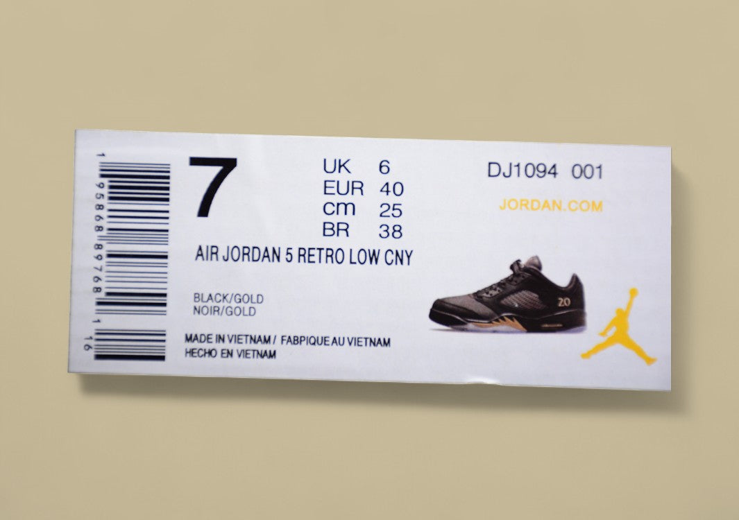 Air Jordan 5 Low "Wings" Black & Gold