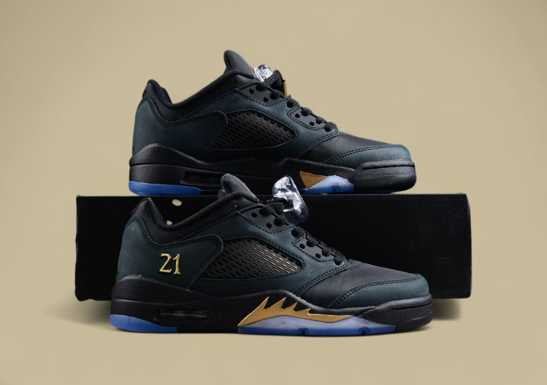 Air Jordan 5 Low "Wings" Black & Gold