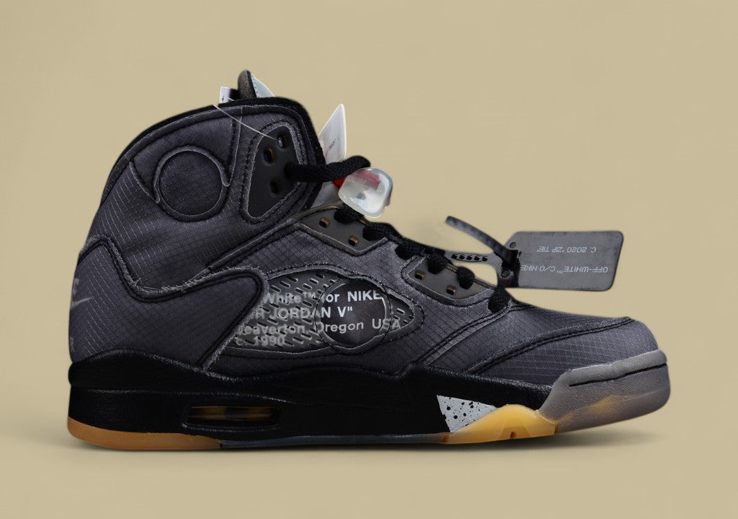 Air Jordan 5 Off White Black Cicada Wing