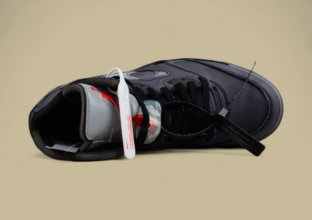 Air Jordan 5 Off White Black Cicada Wing