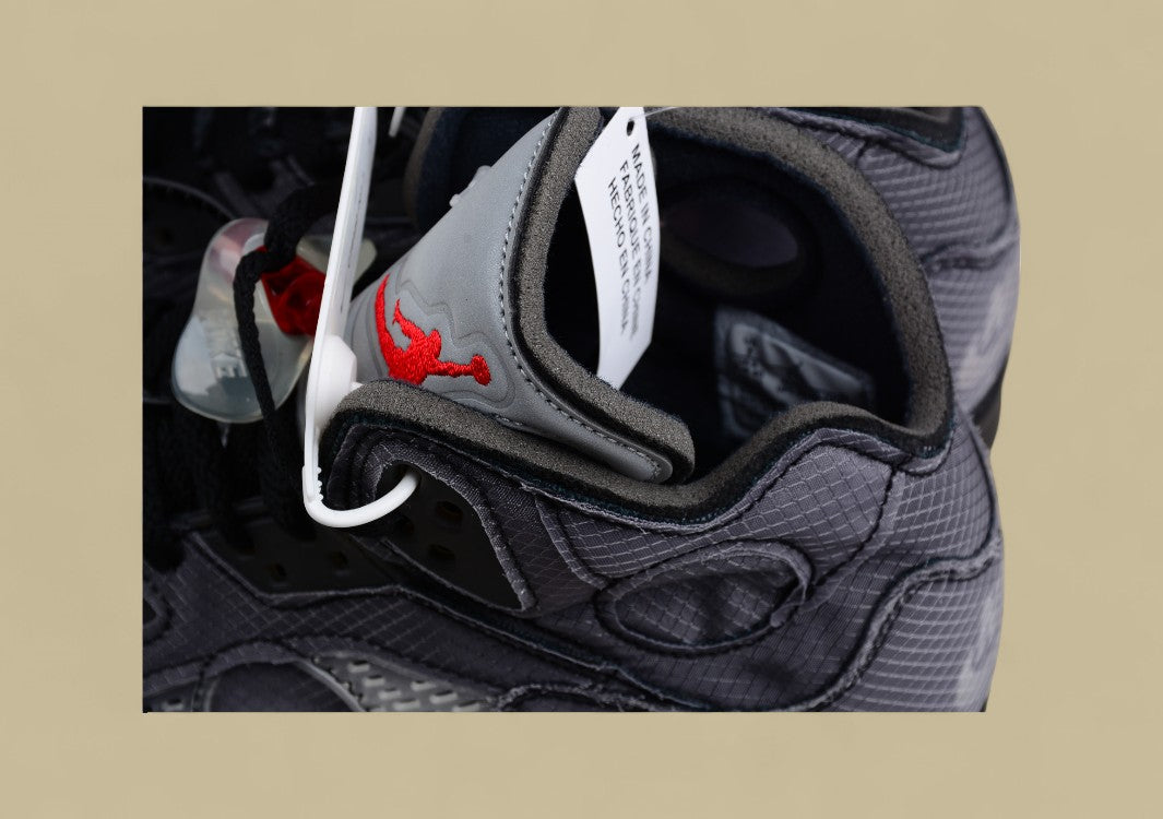 Air Jordan 5 Off White Black Cicada Wing